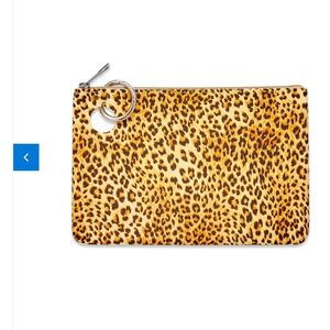 Large Silicone Zipper Pouch - Cheetah - New - SALE $5 OFF